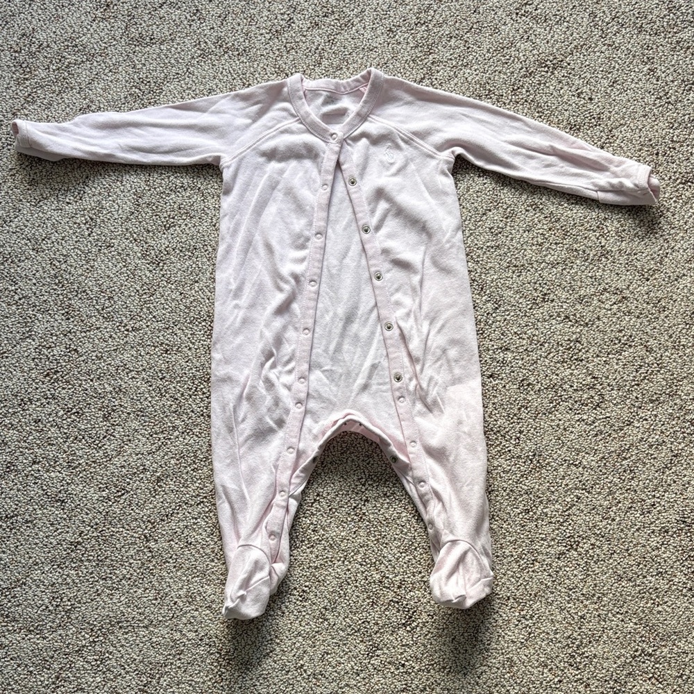 Ralph Lauren Light Pink Kids Footie